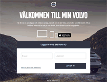 Tablet Screenshot of minvolvo.volvocars.se